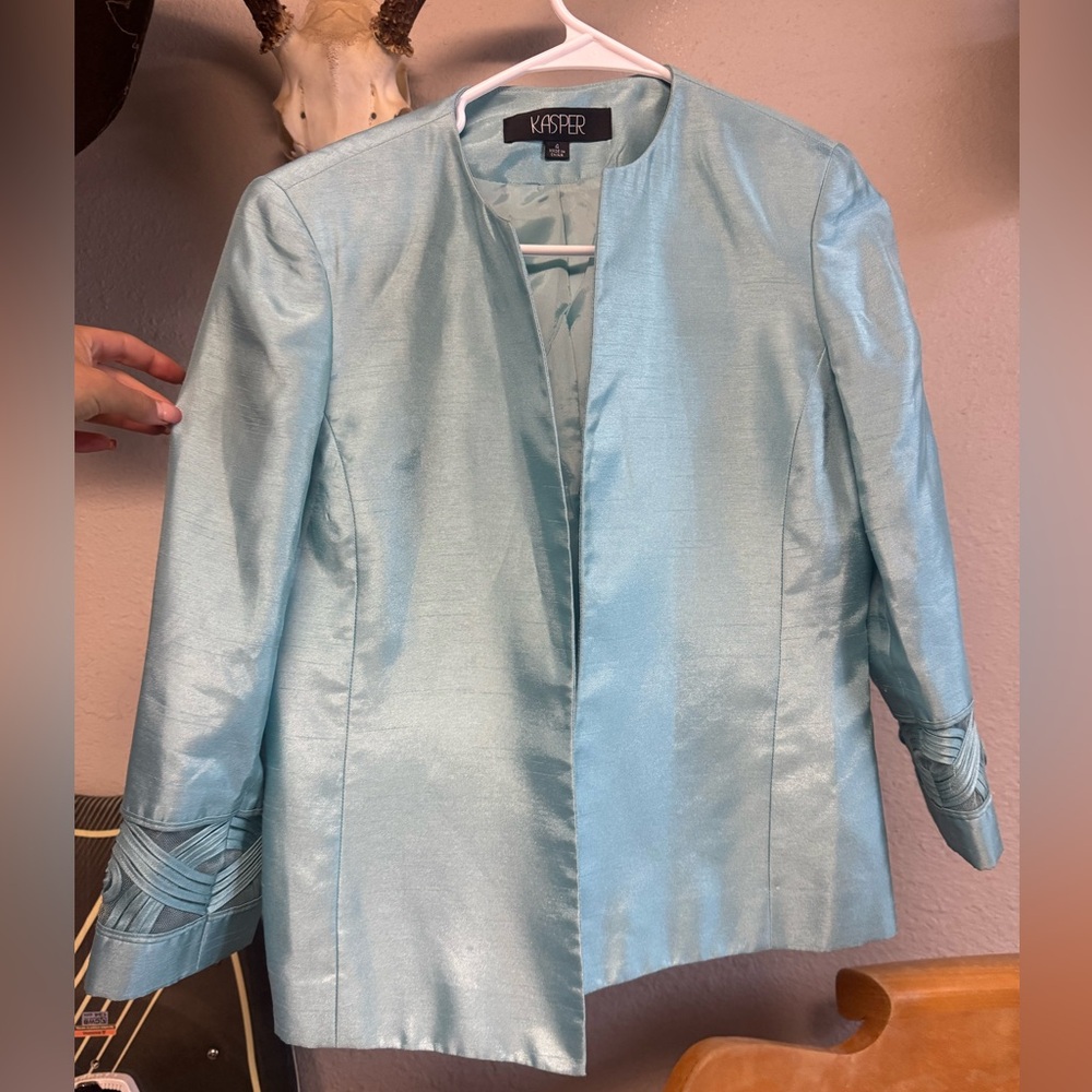 Kasper Women's Sky Blue Blazer